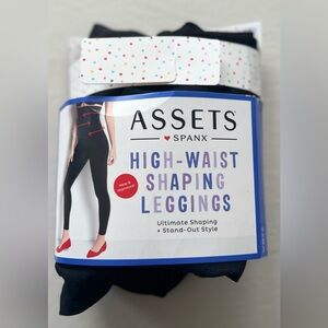 Assets By Spanx Black High-Waist Shaping Leggings